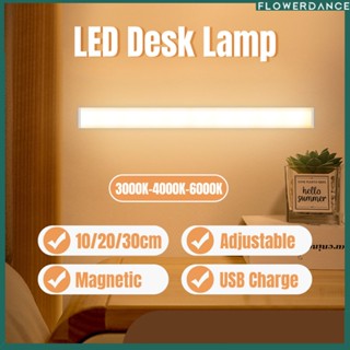 โคมไฟตั้งโต๊ะ Led 3สี Dimming ชาร์จไร้สายหรี่แสงได้ปรับแม่เหล็กไฟอ่านหนังสือไฟกลางคืนตู้ไฟ Flower