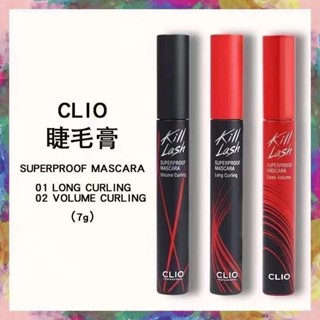 Clio Kill Lash มาสคาร่า กันเปื้อน ติดทนนาน 7 กรัม สีดํา