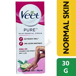 Veet Hair Removal Cream Normal Skin 30gโลตัส ฟลาวเวอร์ 30 g วีท ครีมขจัดขน สำหรับผิวธรรมดา