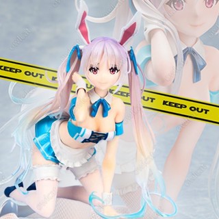 โมเดล Illustration Chris -Aqua Blue- (Native Ver.) 24cm Big Size 1/4 Bunny Girl Swimming Suit Bunches Illustrator DSmile Packed in Box Model Rabbit Lady Figure