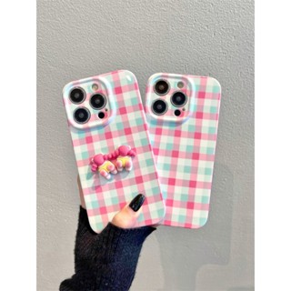 เคสโทรศัพท์มือถือคู่รัก แบบนิ่ม กันกระแทก ลายการ์ตูนตาราง สีชมพู สีฟ้า สําหรับ OPPO Reno8T Reno8 Reno7pro reno6 7z Reno5 Reno17 A72 A53 A9 2020 4Z 5G F11 A31 A15 A3S A77 Findx5pro