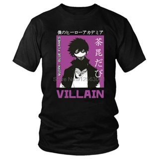 My Hero Academia Dabi T Shirt Men 100% Cotton Printing T-shirt Streetwear Tshirt Short Sleeve Japanese Anime Manga _02