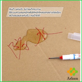 Arleen ปากกามาร์คเกอร์ พร้อมส่ง ปากกามาร์คเกอร์หัวยาว งานไม้ marking pen
