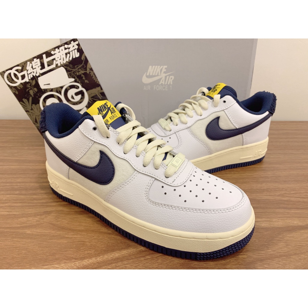 Nike AIR FORCE 1 AF1 รองเท้าลําลอง พื้นครีม สีขาว สีฟ้า สําหรับผู้ชาย ...