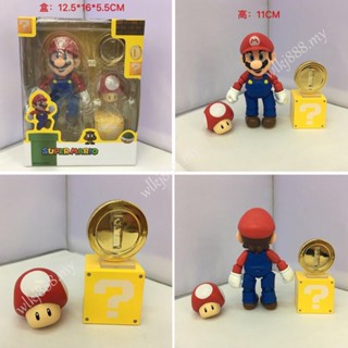 โมเดลฟิกเกอร์ อนิเมะ The Super Mario Bros Movie SHF Mario Luigi Change Face ของเล่นสําหรับเด็ก