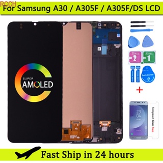 หน้าจอสัมผัส LCD สําหรับ Samsung GALAXY A30 A305 DS A305FN A305G A305GN A305YN