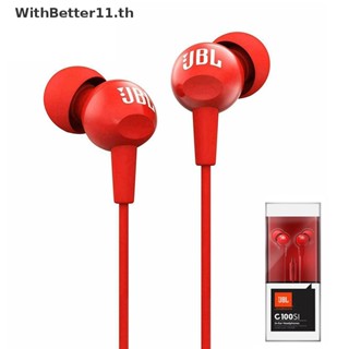 Better JBL C100Si ชุดหูฟังสเตอริโอ แบบมีสาย เสียงเบสหนัก ขนาด 3.5 มม. สําหรับเล่นกีฬา