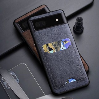 เคสโทรศัพท์มือถือหนัง ฝาพับ พร้อมช่องใส่บัตร หรูหรา สําหรับ google pixel 6 pro 6a 5 4a 5G funda 6a 6 pro 5 4a