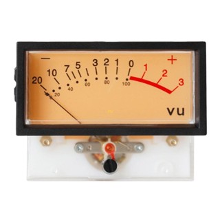 Yu เครื่องวัดเสียง VU-Ammeter DB-Meter พร้อมโคมไฟ