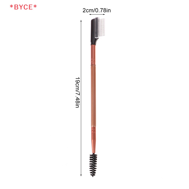 Byce> หวีโลหะสองด้าน แปรงขนตา คิ้ว เครื่องสําอาง แต่งหน้า ต่อขนตา ใหม่ - รูปที่ 7