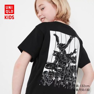 Uniqlo เสื้อยืด แขนสั้น พิมพ์ลาย Pok é mon สําหรับเด็กผู้ชาย เด็กผู้หญิง (UT) 455236