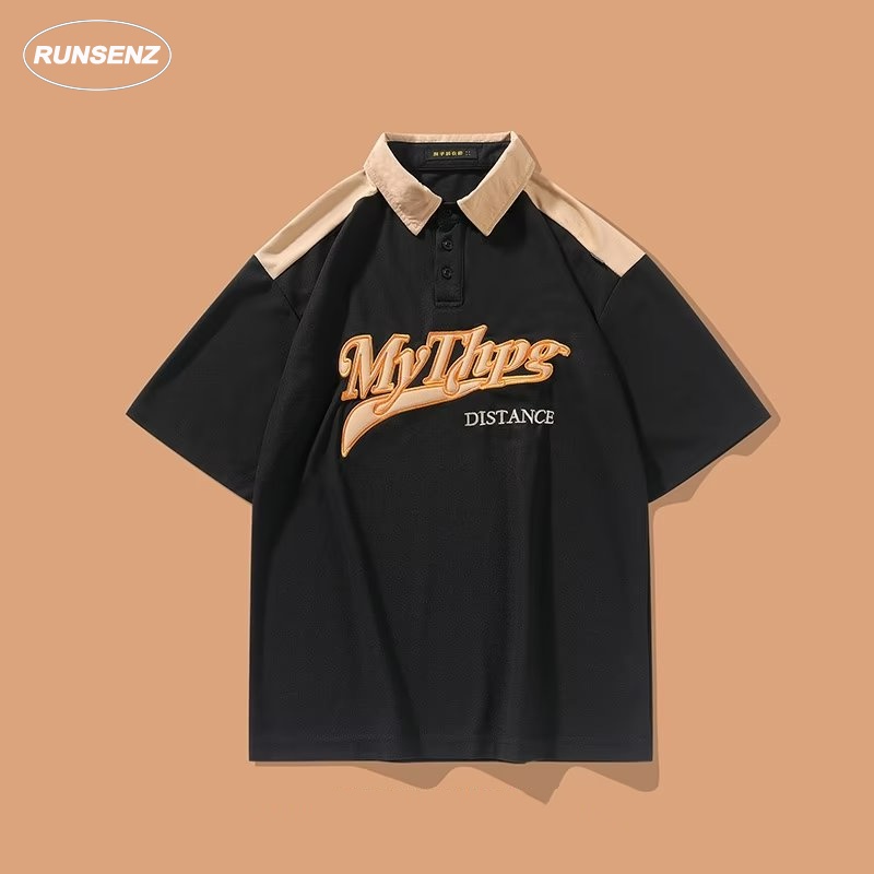 เสื้อโปโลแขนสั้นลําลอง ทรงหลวม ขนาดใหญ่ สําหรับผู้ชาย ไซซ์ XXL - 8XL