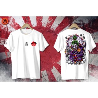 【HOT】เสื้อยืด เสื้อยืดแฟชั่น เสื้อยืดพิม์ลาย เสื้อยืดผู้ชาย คอกลม ลาย Bushido Joker เสื้อยืดผู้หญิง