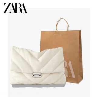 Zara กระเป๋าสะพายไหล่ อเนกประสงค์ แต่งสายโซ่คล้อง ขนาดใหญ่ จุของได้เยอะ แฟชั่นสําหรับสตรี 2023