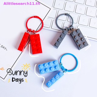 Alittlesearch11 พวงกุญแจบล็อกตัวต่อ รูปอิฐ สําหรับแขวนตกแต่งคริสต์มาส