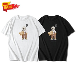 BEAR Be Yourself เสื้อยืดแขนสั้นคอกลม Cotton 100% สกรีนลาย