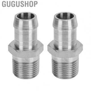 Gugushop Heater Intake Manifold Adapter  2 Pcs Sturdy Stable Performance 1/2in NPT To 5/8in Barb Connector Deeper Threads  for Car