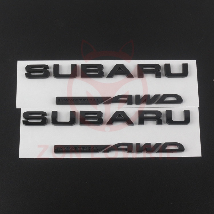 เหมาะสําหรับ SUBARU SUBARU AWD WRX STI BRZ ดัดแปลงโลโก้รถ SUBARU AWD WRX ด้านหลัง Word โลโก้รถสติกเก