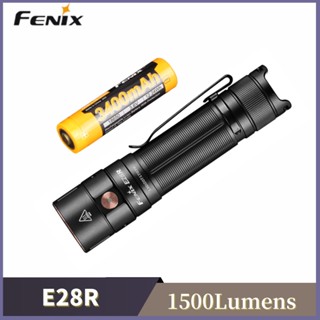 ไฟฉาย Fenix E28R EDC 1500Lumens Type-C 200M พร้อมแบตเตอรี่ 18650 3400mAh แบบชาร์จไฟได้