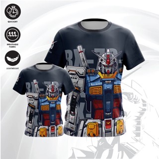 Axellent Gundam เสื้อยืดลําลอง แขนสั้น คอกลม ทรงหลวม ลายอนิเมะกันดั้ม 100 ซม.-3XL สไตล์ฮิปฮอป สําหรับทุกเพศ ทุกวัย