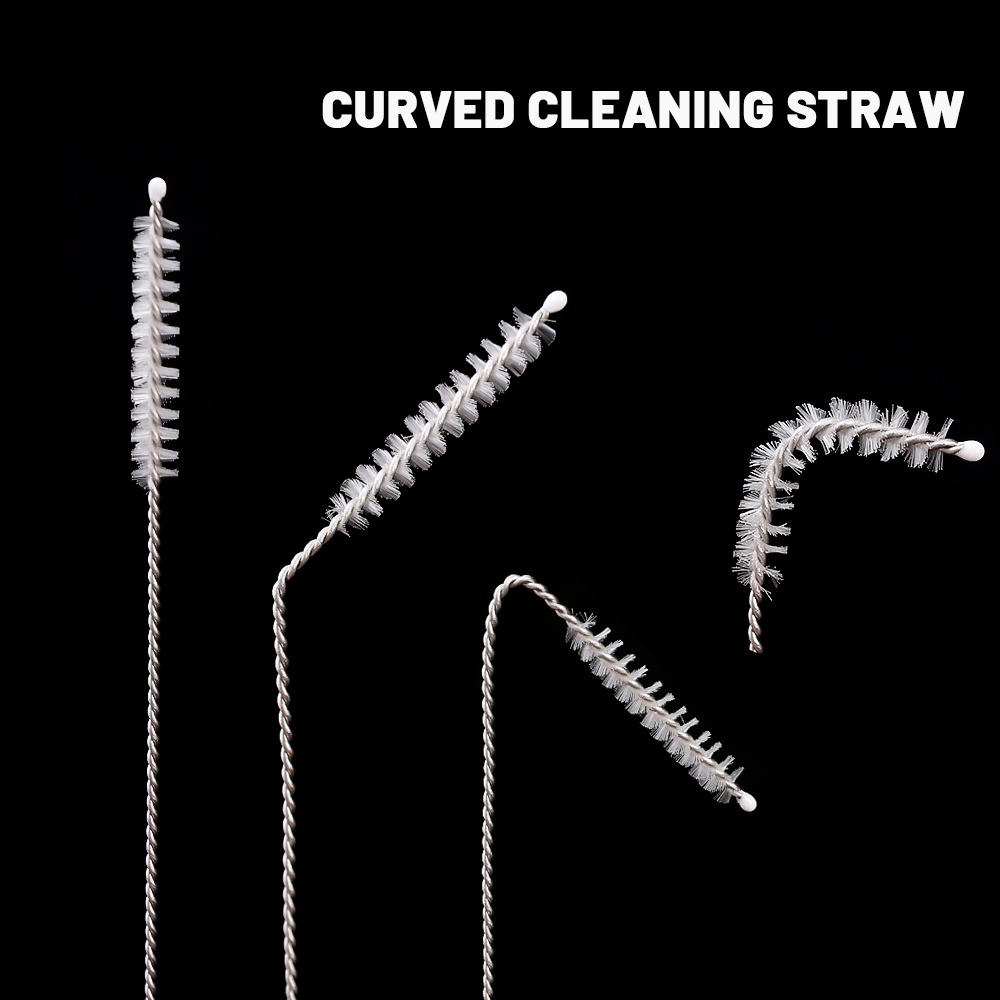 แปรงทําความสะอาดหลอดแก้ว หลอดทดลอง อเนกประสงค์ / แปรงทําความสะอาดฟาง สเตนเลส ด้ามยาว / แปรงทําความสะอาดไนลอน ขนนุ่ม งอได้ / แปรงทําความสะอาดขวดนม ใช้ซ้ําได้ หัวฉีด เครื่องมือทําความสะอาดถ้วย - รูปที่ 3