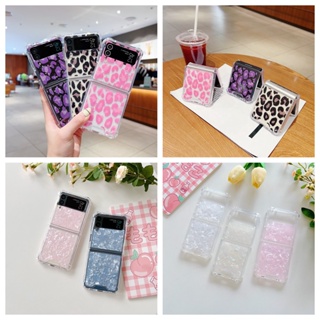 เคสโทรศัพท์มือถือ ซิลิโคนใส พับได้ สําหรับ Samsung Galaxy Z Flip 4 Z Flip 3 Z Flip4 Z Flip3