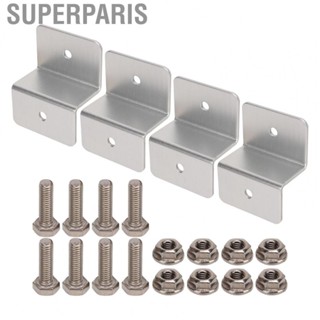 Superparis 4 Sets Solar Panel Z Bracket Installation Accessory For Car RV Yacht Ship❀