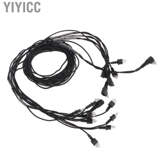 Yiyicc Hearing Aids Receiver Cord  Heat Resistant 5PCS Black 3pin Hearing Aids Receiver Wire  for  Accessories