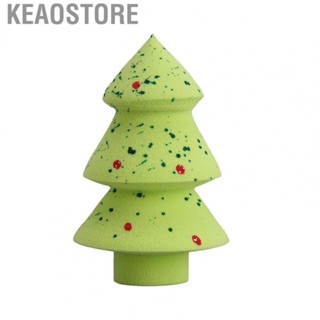 Keaostore Cosmetic  Puff  Green Soft  Puff Christmas Tree  for Party