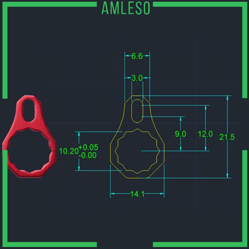 [Amleso] อุปกรณ์รอกล้อหมุน อะลูมิเนียมอัลลอย กันสนิม ด้านซ้าย ขวา สีแดง สําหรับใช้ในการตกปลา