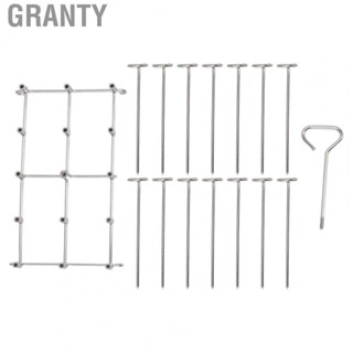 Granty Skewer Rack  304 Stainless Steel Grill Skewer 14 Skewers Vertical Great   for Kitchen Fryer Accessories