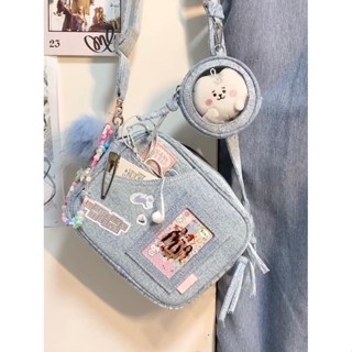 2023 New Niche Design Star Chaser Bag Small Square Bag Denim Pain Bag High Quality Crossbody Bag Single Shoulder Camera Womens Bag