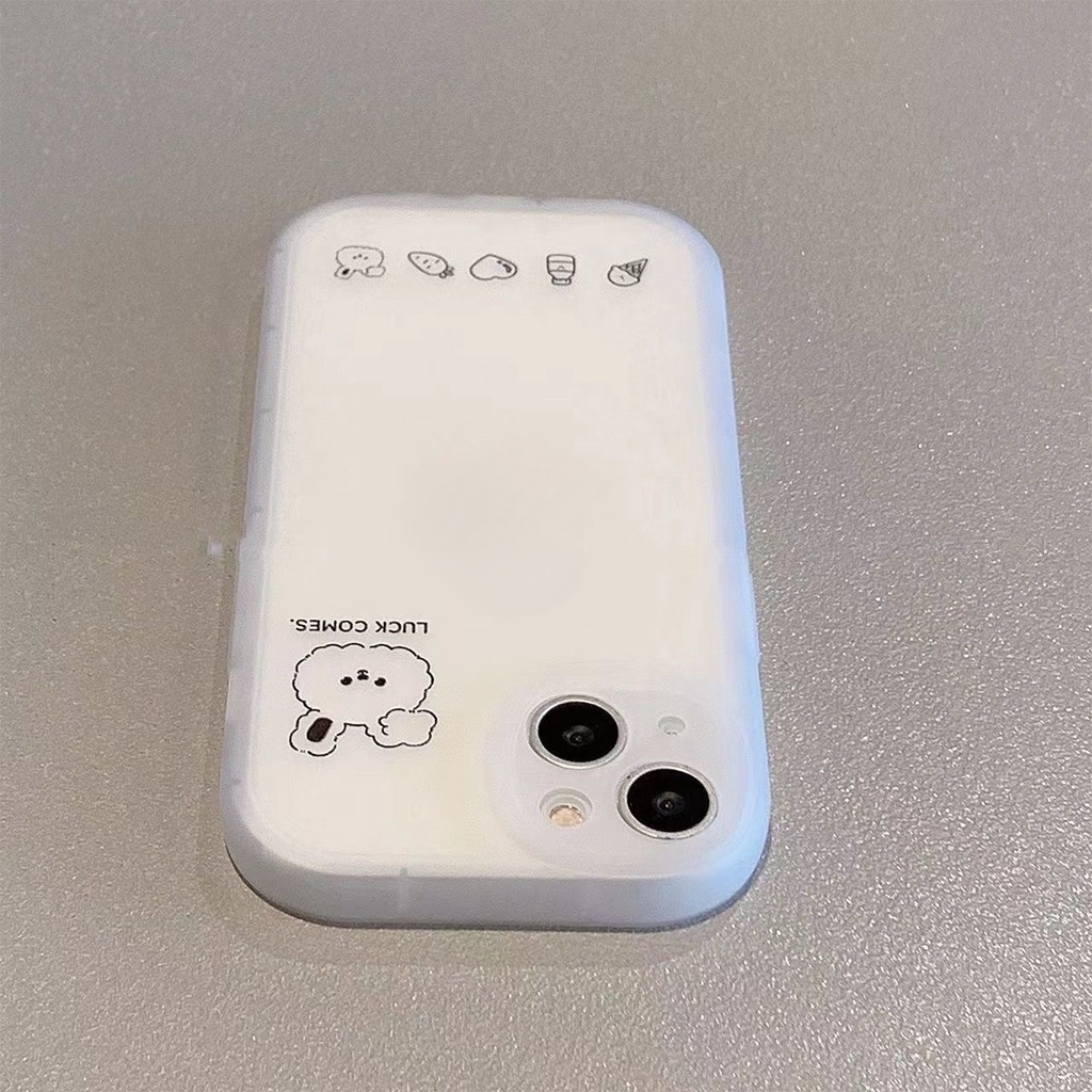 เคสโทรศัพท์มือถือ ซิลิโคนนุ่ม TPU ใส ลายกระต่าย หมีน่ารัก สําหรับ iPhone 15 11 14 Pro 12 13 Mini XS Max X XR 7 8 6 6S Plus SE2020