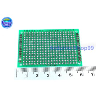 แผ่นปริ้นท์อเนกประสงค์ 2 หน้า PCB circuit board double-sided 4*6 cm หนา 1.6 mm