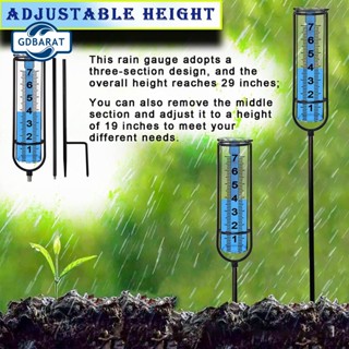 [NYCA มีสินค้า] เครื่องวัดน้ําฝน ติดตั้งง่าย ป้องกันการเสียรูป สําหรับสวน 1 ชุด