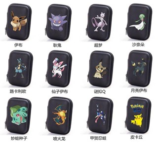 กล่องเก็บบัตร แบบหนา ขนาดเล็ก แบบพกพา ลายการ์ตูนโปเกม่อน สําหรับเก็บสะสม