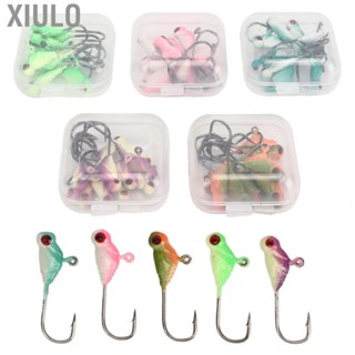 Xiulo Fishing Jig  Portable Mixed Color Metal Ice Fishing Lure  for Outdoors