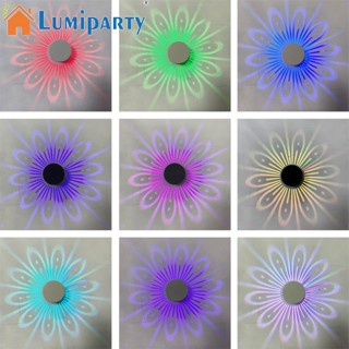 Lumiparty โคมไฟ Led 3w Rgb พร้อมรีโมตคอนโทรล สําหรับตกแต่งผนังห้องนอน พื้นหลังทีวี