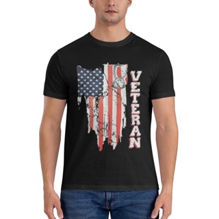 เสื้อยืด พิมพ์ลายธงชาติกองทัพอเมริกา คุณภาพดี