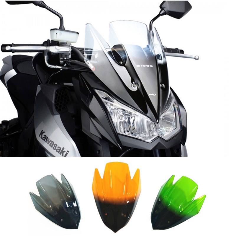 KAWASAKI รถจักรยานยนต์กระจกกระจกฟองคู่สําหรับคาวาซากิ Z1000 Z 1000 2010-2013