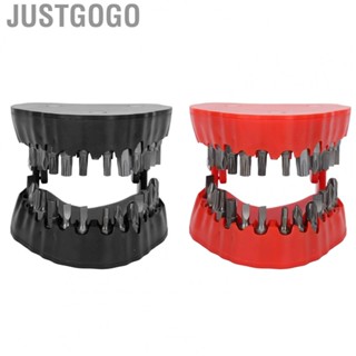 Justgogo Drill Bit Holder  Model Shaped Full Opening Screwdriver Bit Organi