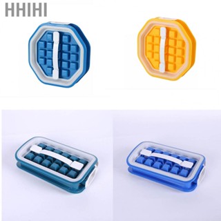 Hhihi Ice Cube Tray Plastic Folding Multiple Grids Leak Proof Easy Demoulding Ice Cube Molds for Home