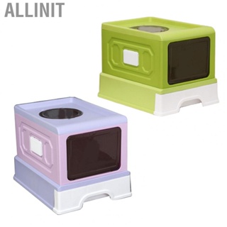 Allinit Foldable  Litter Box Portable Large Space Multipurpose Fully Enclosed Kitten for Indoor