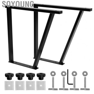 Soyoung Car Trunk Table Support  2PCS Reliable Black Trunk Table Brackets ABS Durable  for Car