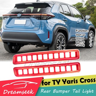 ไฟท้าย ไฟเบรก LED เลนส์สีแดง สําหรับ Toyota Yaris Cross XP210 2021 2022 23 #Fk