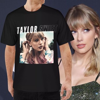  เสื้อยืด เสื้อยืดลําลองผ้าฝ้ายพิมพ์ลาย Taylor Swift ME Portrait ทรงหลวมสําหรับผู้ชาย alLrS-5XLsize: S-5XL