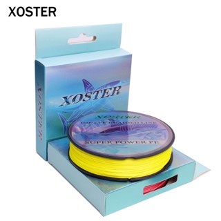 สายเอ็นตกปลา PE XOSTER 300 ม. 500 ม. 9 12 เส้น 20-92LB หลากสี