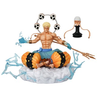 โมเดลฟิกเกอร์ One Piece BT Thunder God Anilu แบบสองหัว ของเล่นสําหรับเด็ก