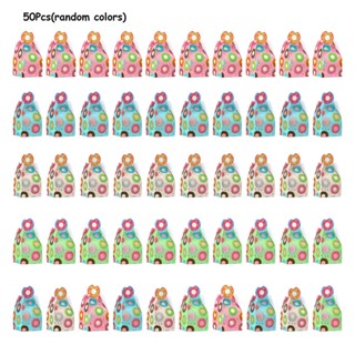 50pcs Birthday Cute Lightweight Girls For Kids Baby Shower Christmas Party Decoration Doughnut Candy Treat Bags