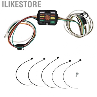 Ilikestore Trailer Wiring Harness Accessory  Stable Operation Wear Resistant 4 Pin Flat Wiring Harness Brightness Improvement Durable Serving with Dust Cover for Car